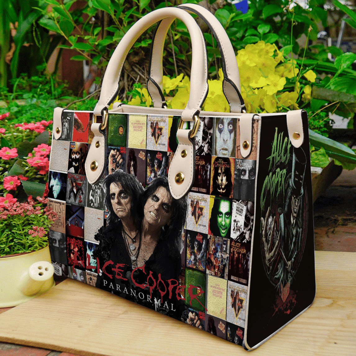 Alice Cooper001 Leather Bag Rze