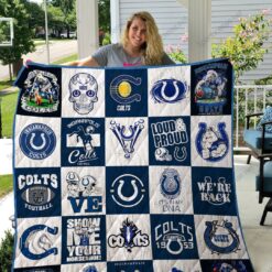 Indianapolis Colts Quilt Blanket Rze1