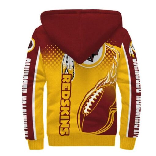 Washington Redskins a1 Fleece Jacket Rze1 - Image 2