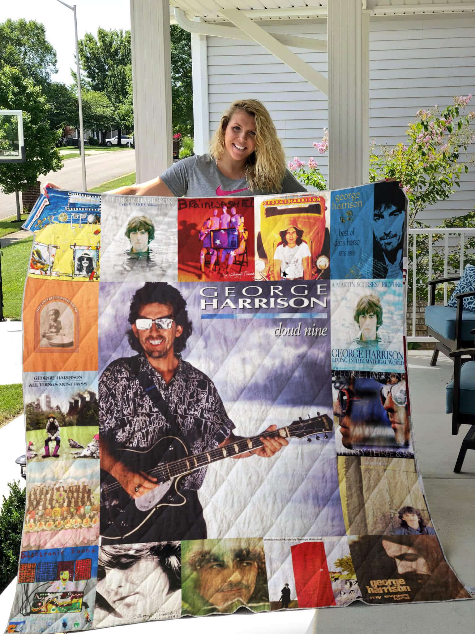 George Harrison Blanket Quilt TN