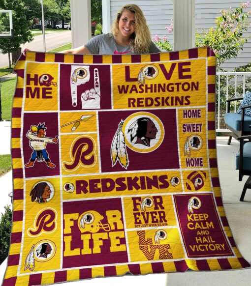 Washington Redskin Blanket Quilt Rze1
