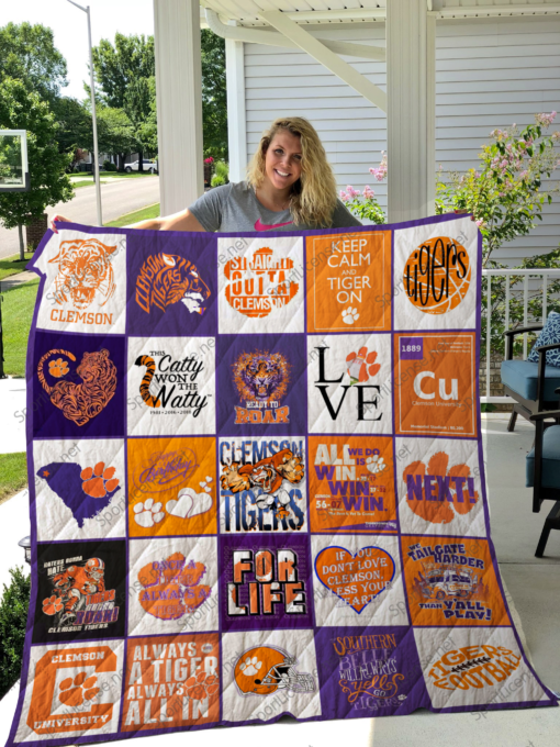 The Ultimate Clemson Tiger 2 Blanket Quilt TG20
