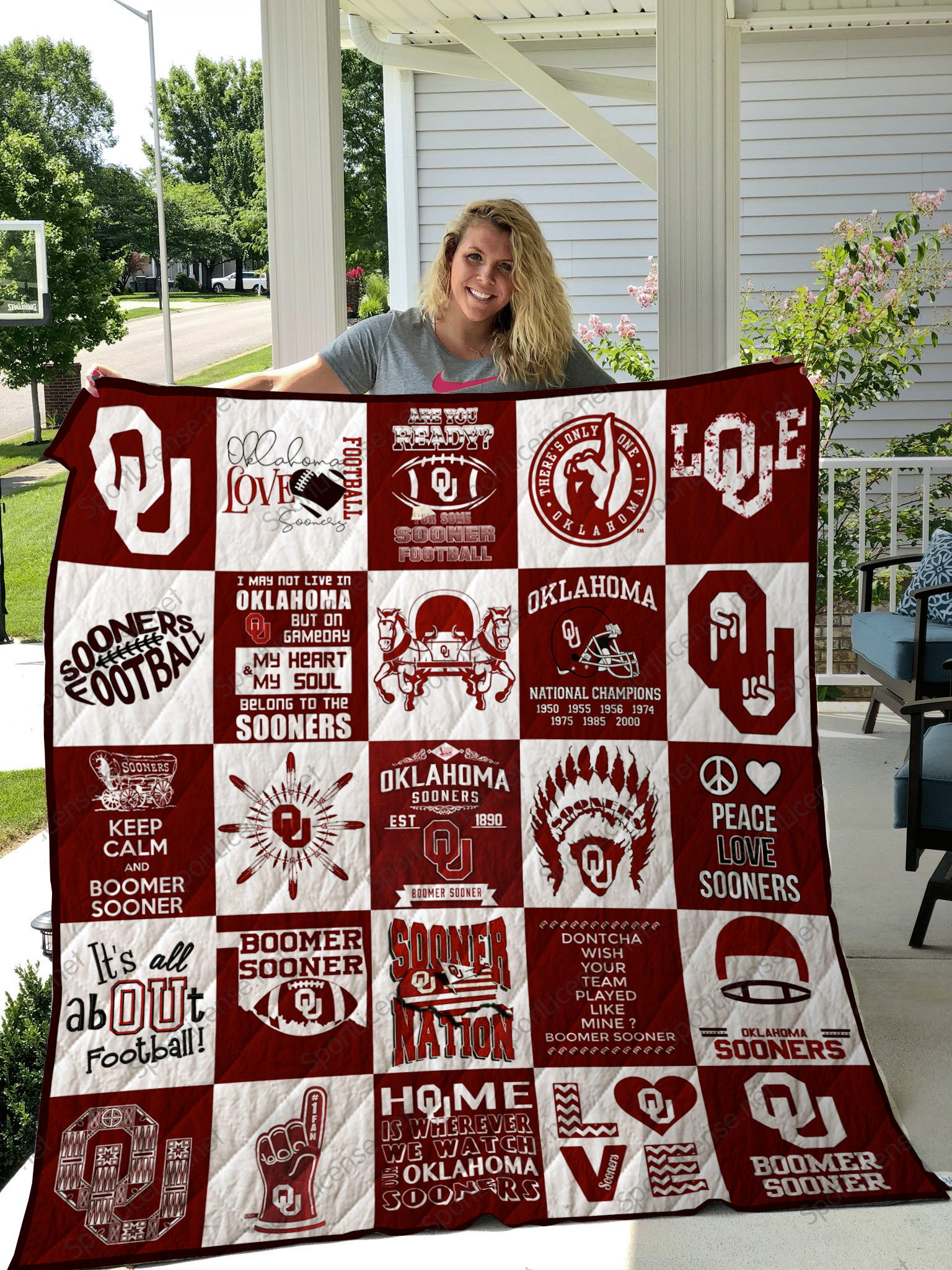 Oklahoma Sooners Blanket Quilt TN