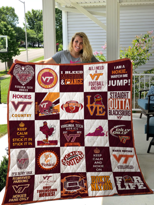Virginia Tech 1 Blanket Quilt TN