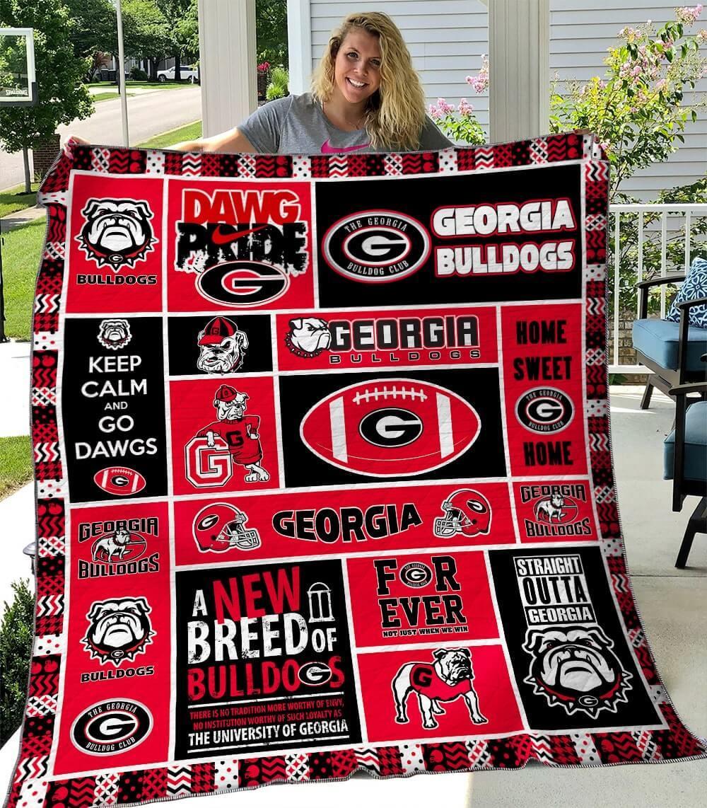Georgia Bulldogs Blanket Quilt TN