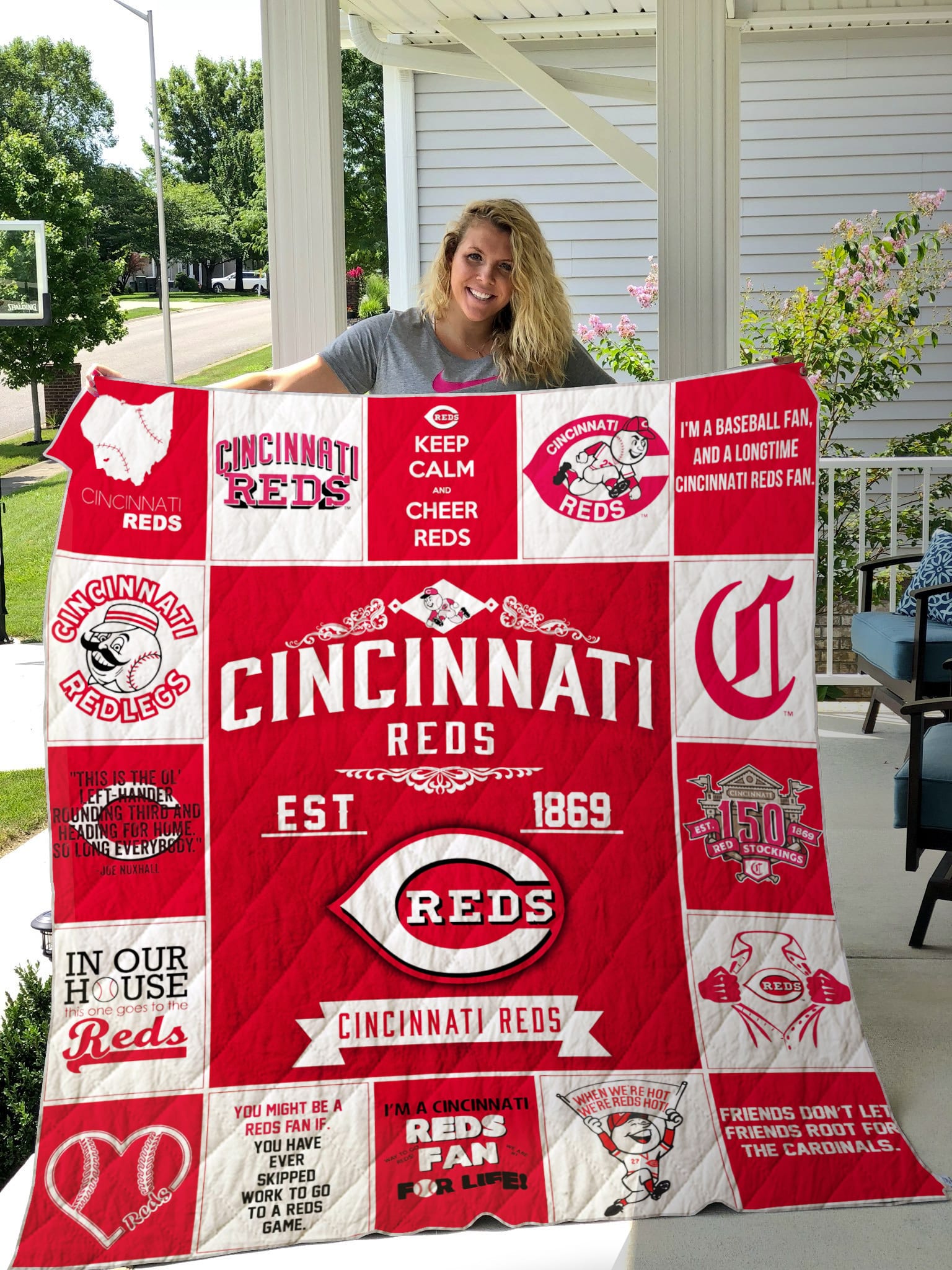 Cincinnati Reds 1a Quilt Blanket Quilt Rze1