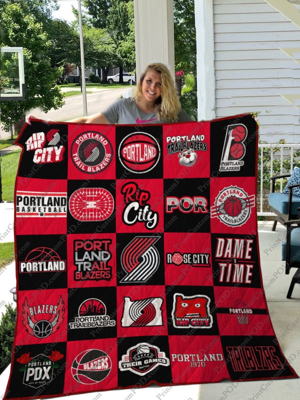 Portland Trail Blazers 2 Blanket Quilt Rze1