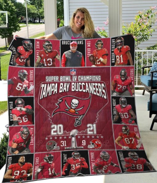 Tampa Bay Buccaneers Blanket Quilt TN