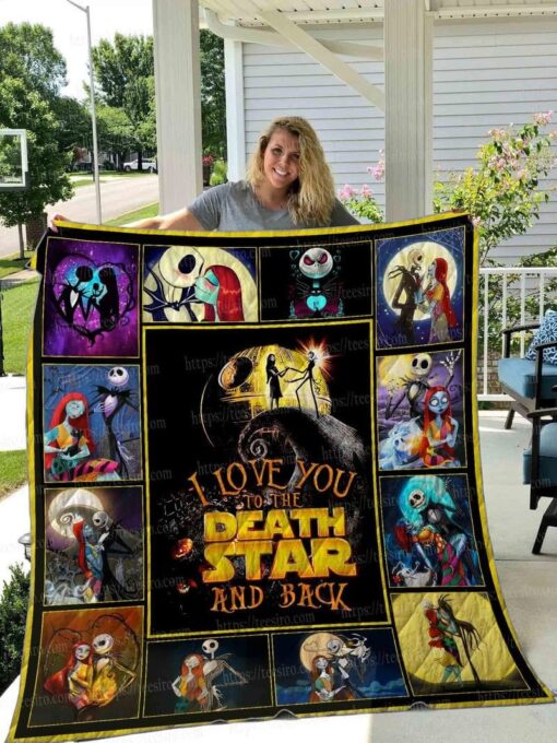 jack skellington 01 Quilt Blanket For Fans B23