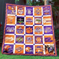 The Ultimate Clemson Tiger Blanket Quilt TG20