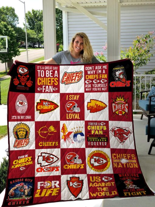Kansas City Rze2iefs Blanket Quilt Rze2