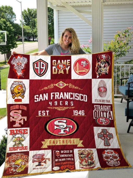 San Francisco 49ers Blanket Quilt Rze2