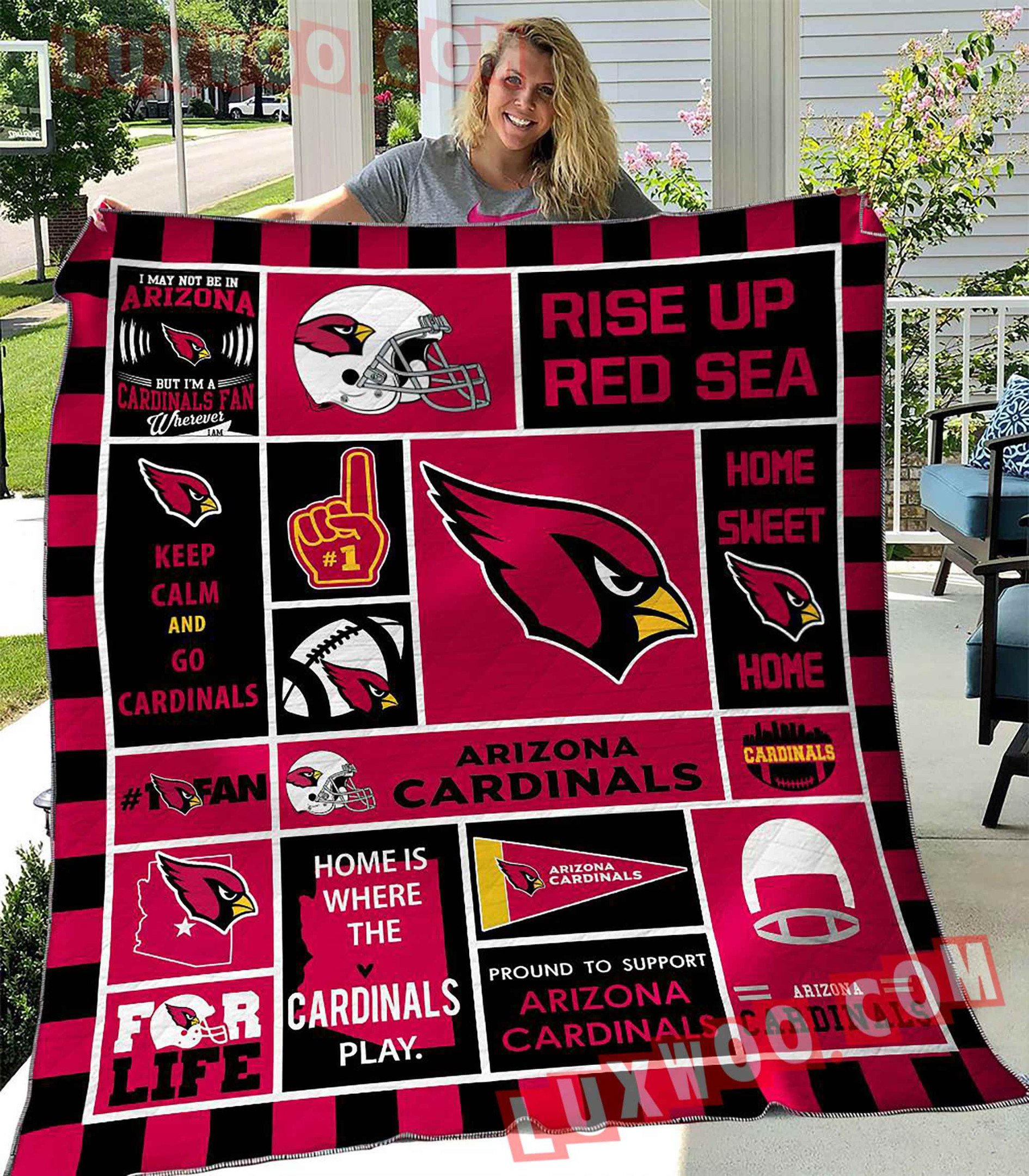 Arizona Cardinals Blanket Quilt Rze1