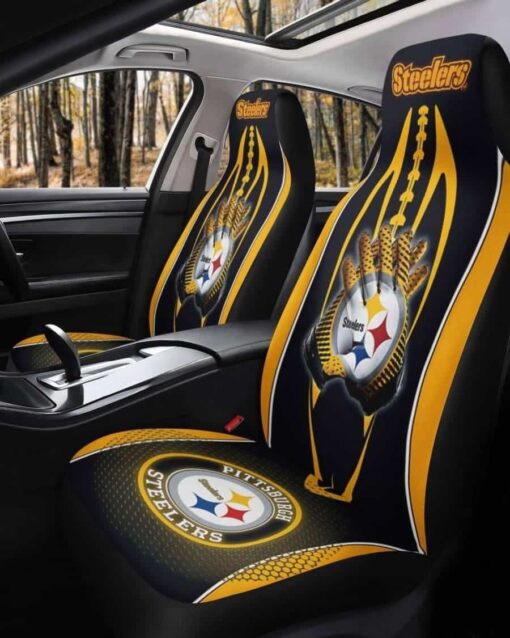 Pittsburgh Steelers Seat Covers Rze1 - Image 2