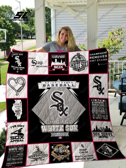 Chicago White Sox 2 Blanket Quilt Rze1