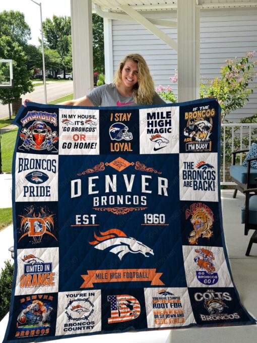 Denver Broncos Blanket Quilt B23