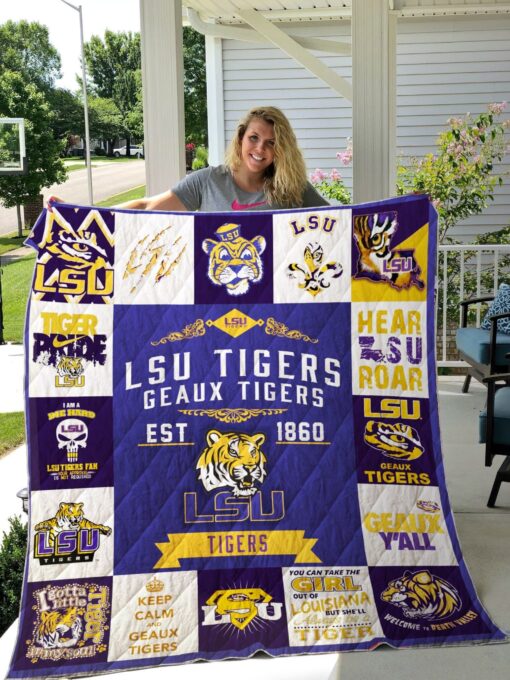 LSU Tiggers Blanket Quilt Rze2