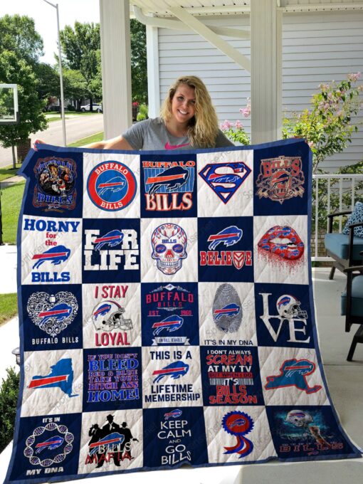 Buffalo Bills Quilt Blanket Quilt Rze2