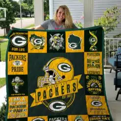 Green Bay Packers Blanket Quilt Rze2