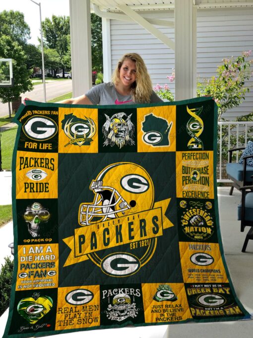 Green Bay Packers Blanket Quilt Rze2