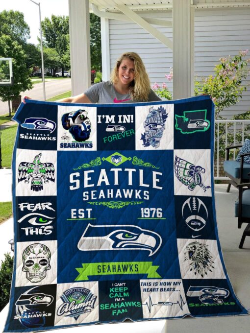 Seattle Seahawks Blanket Quilt Rze2