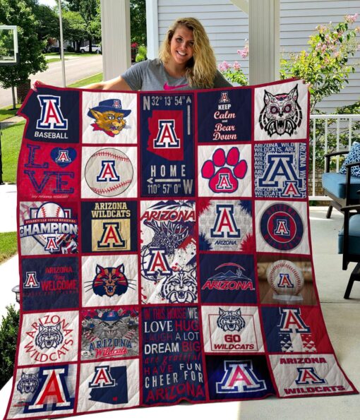 Arizona Wildcats Blanket Quilt Rze2