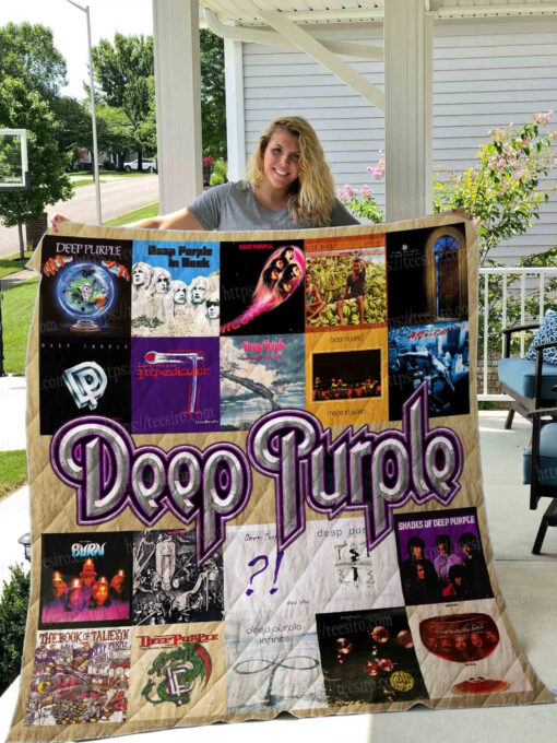 Deep Purple Blanket Quilt B22