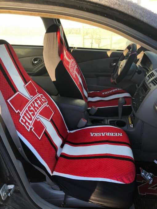 Nebraska Cornhuskers 1 NCAA Car Seat Covers Rze1 - Image 2