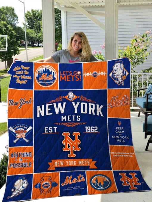 New York Mets Blanket Quilt TH21