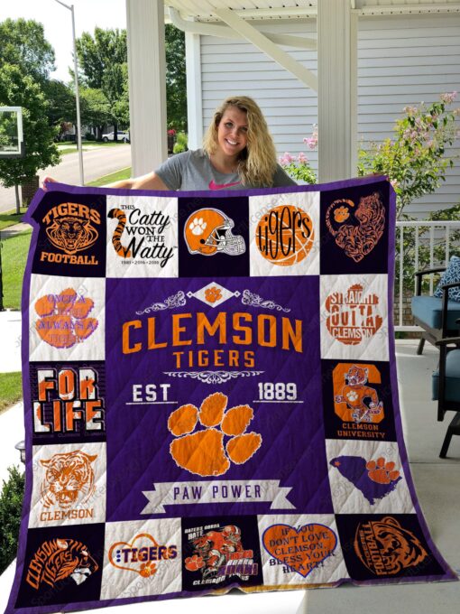Clemson Tigers Blanket Quilt B21