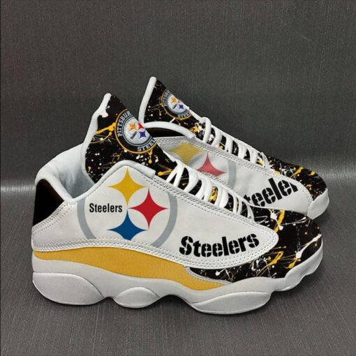 Pittsburgh Steelers 2 Jordan 13 Shoes B23