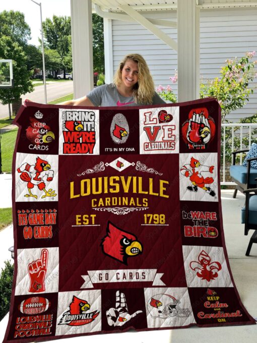 Louisville Cardinals Blanket Quilt Rze2