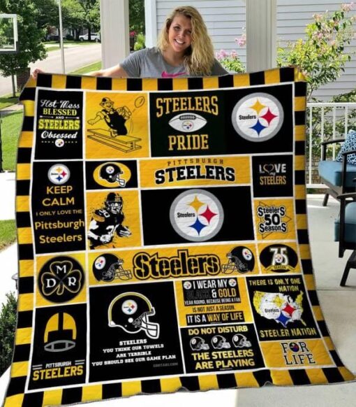 Pittsburgh Steelers Blanket Quilt Rze2 Pittsburgh Steelers B23