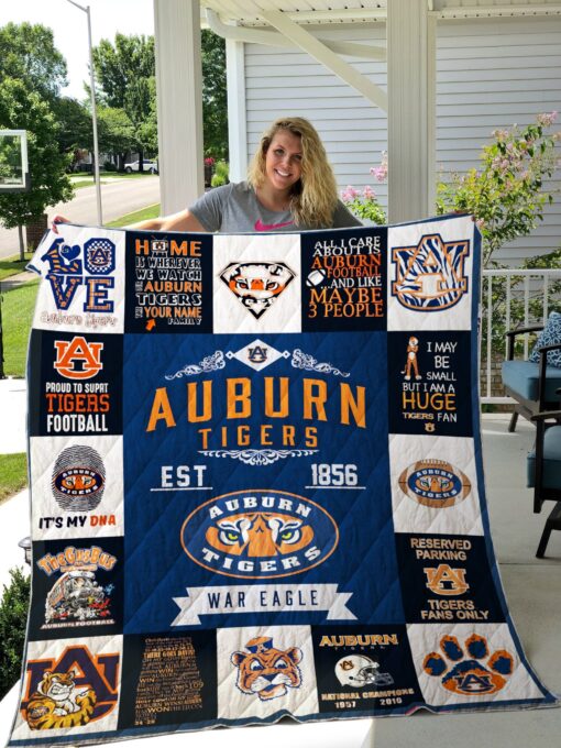 Auburn Tigers Blanket Quilt Rze2
