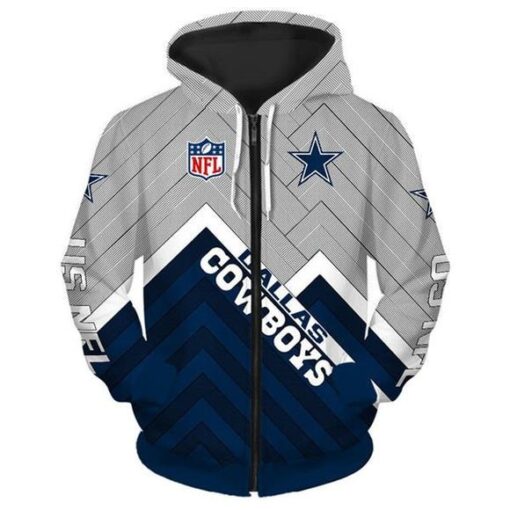 Dallas Cowboys 5 Hoodie Zip Hoodie 3D Rze1