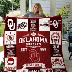 Oklahoma Sooners Blanket Quilt Rze1
