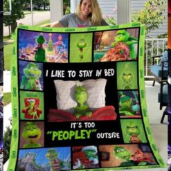 The Grinch Blanket Quilt Rze1