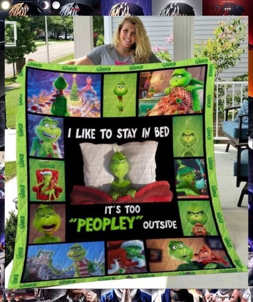 The Grinch Blanket Quilt Rze1
