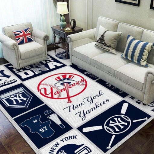 New York Yankees Area Rugs For Living Room Rug Home Decor Rze1