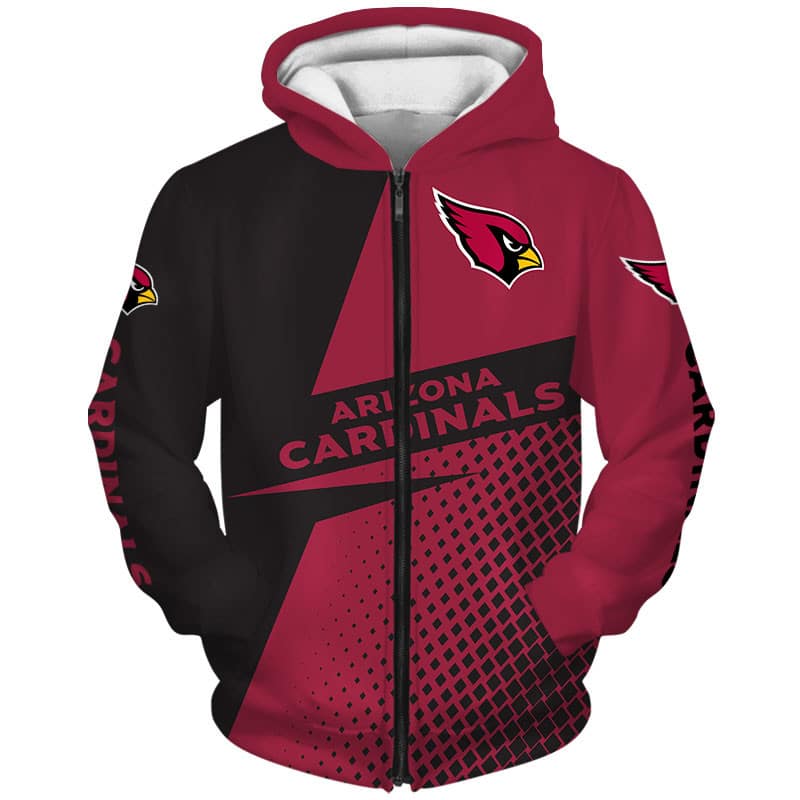 Arizona Cardinals 1 Hoodie Zip Hoodie 3D Rze1