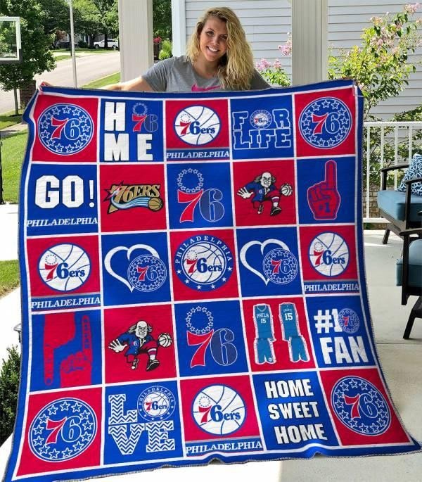 Philadelphia 76ers Blanket Quilt Rze1