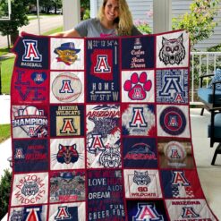 Arizona Wildcats Blanket Quilt Rze1