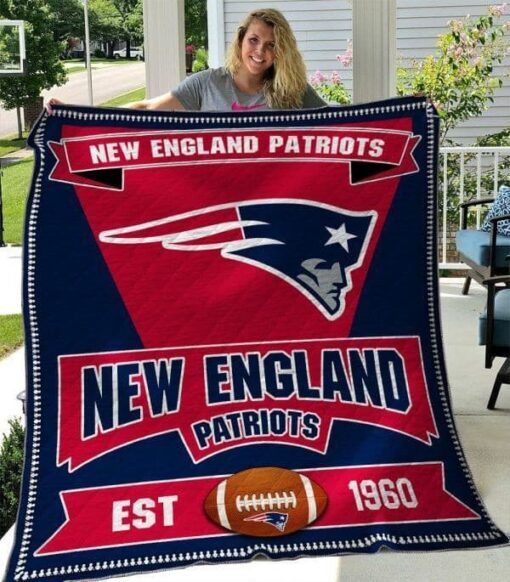 New England Patriots Blanket Quilt Rze2