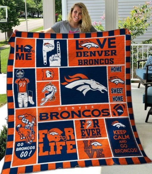Denver Broncos Blanket Quilt Rze