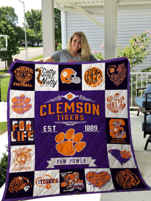 The Ultimate Clemson Tiger 1 Blanket Quilt TG20