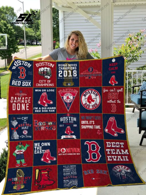 Boston Red Sox 8 Blanket Quilt TH21