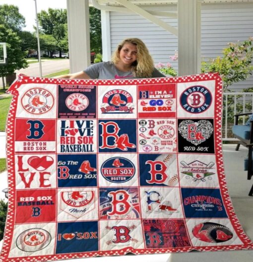 Boston Red Sox 10 Blanket Quilt TH21