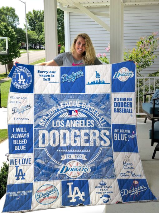 Los Angeles Dodgers Blanket Quilt Rze1