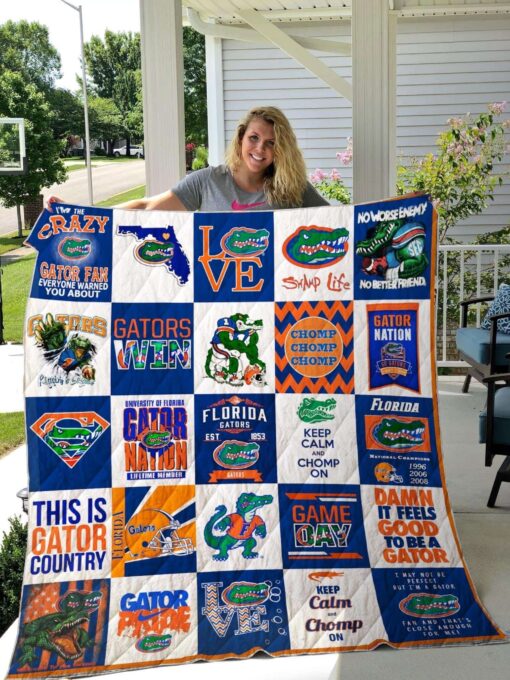 Florida Gators Blanket Quilt Rze1