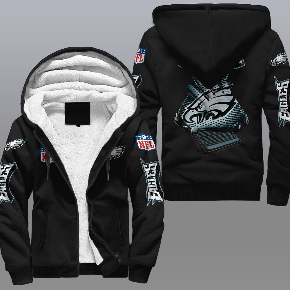 Philadelphia Eagles Fleece Jacket Rze1